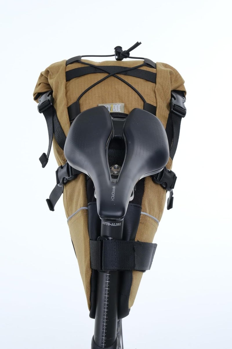 PACK2RIDE Inova Light Bike Saddle Bag - Water Resistant, Durable Cordura Fabric, Essential for Bikepacking - Under Seat Storage, Seat Bag for Road, Gravel Cycling - Image 3